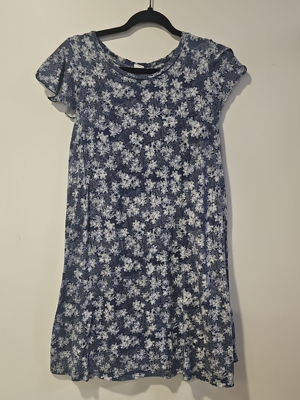 GAP Navy and White Floral Casual Dress
